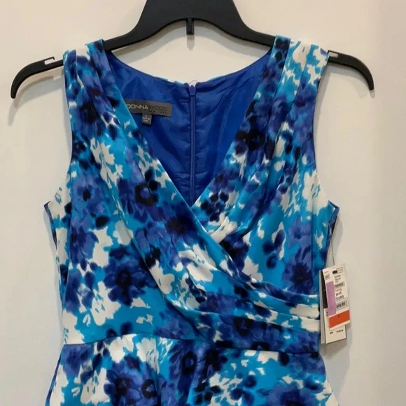 Donna Rocco Blue Floral Midi Dress - Picture 2 of 9